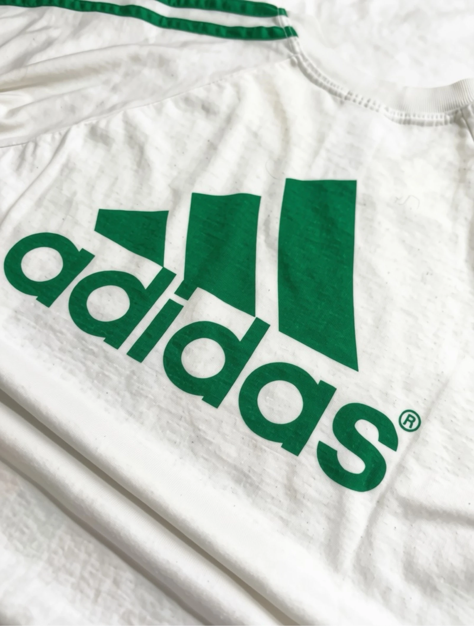 Adidas Original White Vintage Printed T-Shirt Size S – photo 5